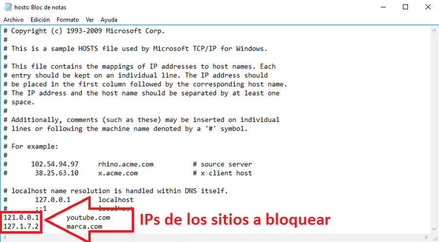 Ejemplos De Direcciones Ip De Paginas Web Opciones De Ejemplo 7159